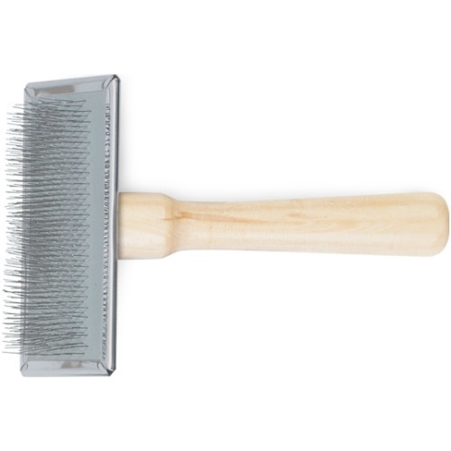 Ancol Heritage Wood Handle Soft Slicker Brush