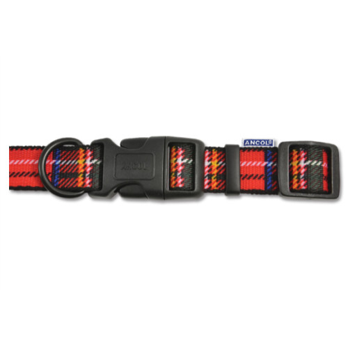 Ancol Tartan Nylon Dog Collar