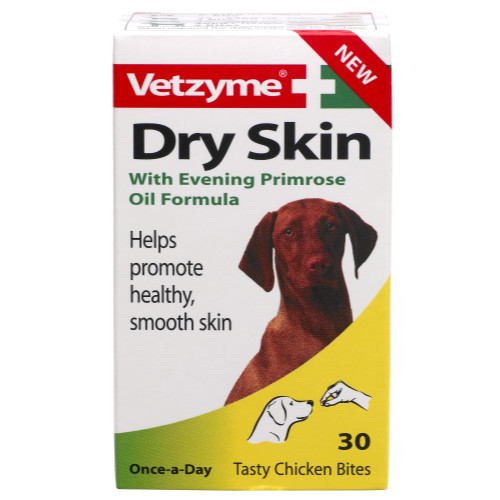 Vetzyme Dry Skin Tablets with Evening Primrose Oil