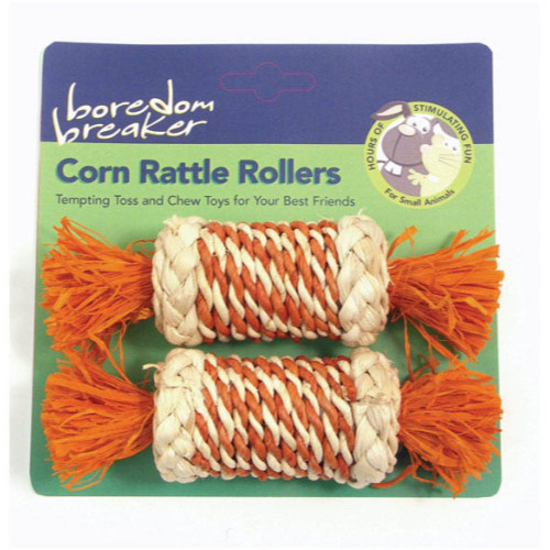 Rosewood Boredom Breaker Corn Rattle Rollers