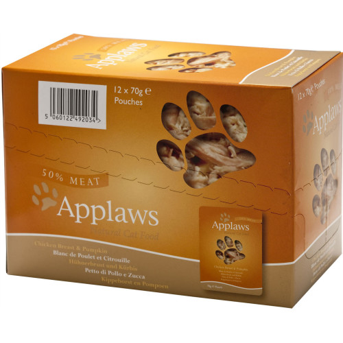 Applaws Chicken & Pumpkin Pouches Adult Cat Food