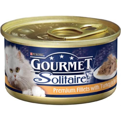 Gourmet Solitaire Turkey Fillets Cat Food