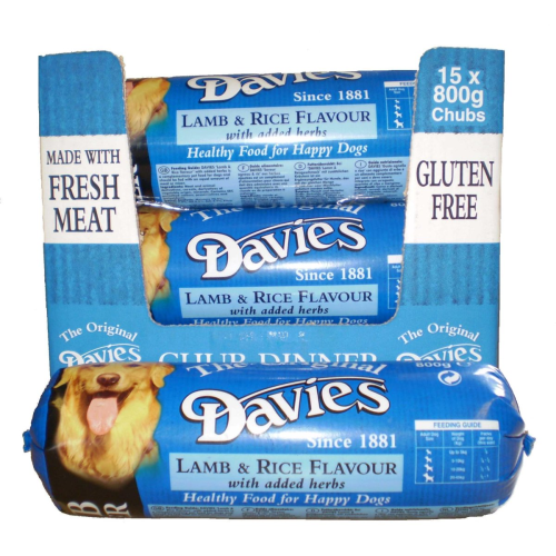 Davies Lamb & Rice Chub 15 x 800g