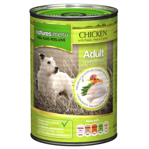 Natures Menu Chicken with Vegetables Adult Dog Food Cans