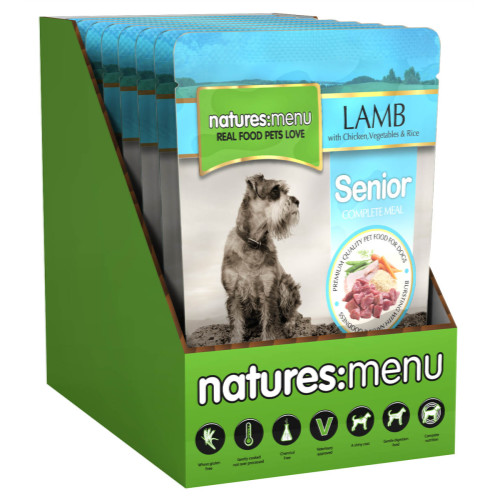 Natures Menu Lamb Vegetables & Rice Senior Dog Food Pouches