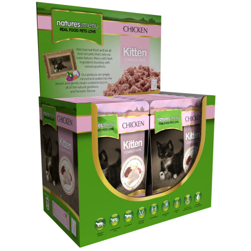 Natures Menu Chicken Kitten Food Pouches