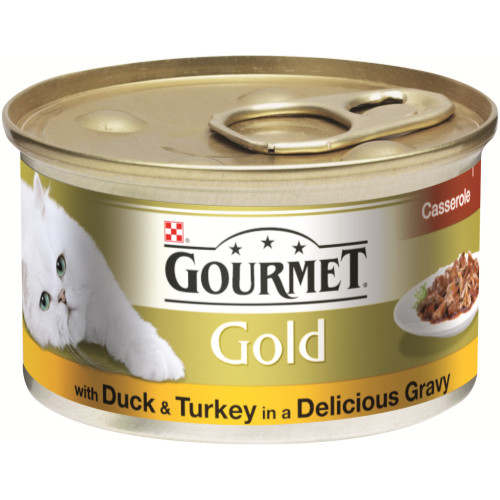 Gourmet Gold Duck & Turkey Cat food 12 x 85g