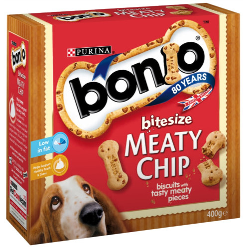 Bonio Bitesize Meaty Chip Dog Biscuits