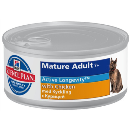 Hills Science Plan Feline Mature Adult 7+ Canned Chicken