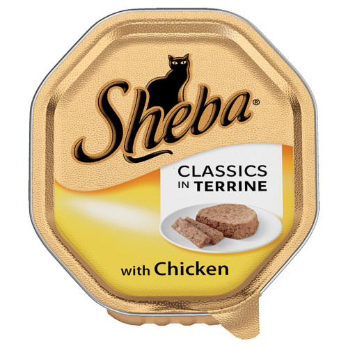 Sheba Tray Classics Chicken in Terrine Adult Cat Food