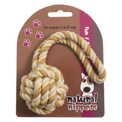 Rosewood Natural Nippers Rope Ball Dog Toy