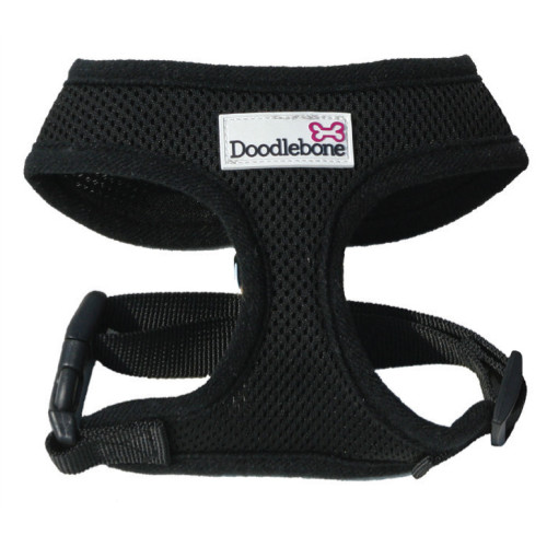 Doodlebone Mesh Dog Harness in Black