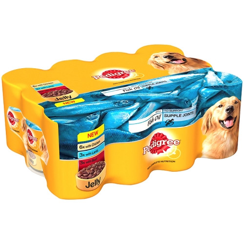 Pedigree Can Variety Fish Oil in Jelly Adult Dog Food