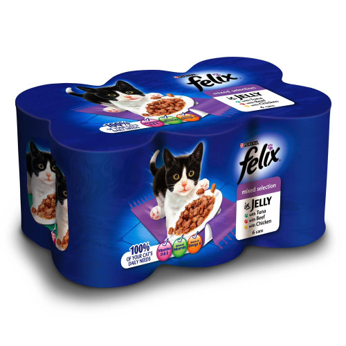 Felix Mixed Selection In Jelly Cans Cat Food
