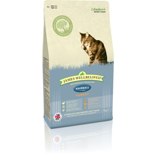 James Wellbeloved Hairball Turkey Adult Cat Food