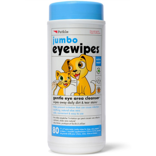 Petkin Jumbo Eye Wipes For Dogs & Cats