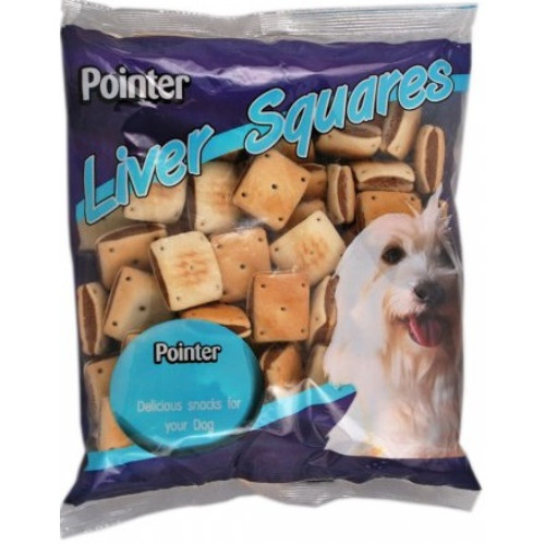 Pointer Liver Squares Dog Biscuits
