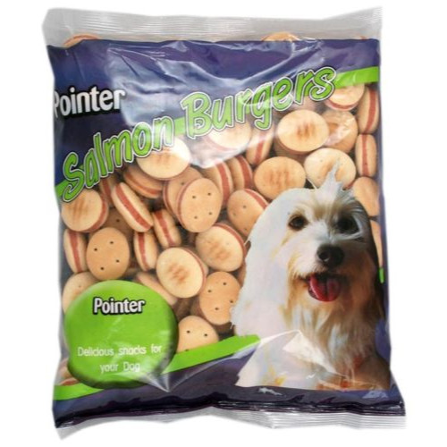 Pointer Salmon Burgers Dog Biscuits