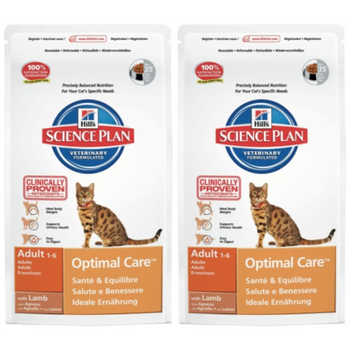 Hills Science Plan Feline Adult Optimal Care Lamb
