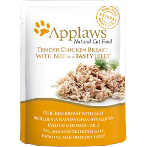 Applaws Chicken with Beef In Jelly Pouch Adult Cat Food