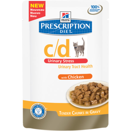 Hills Prescription Diet Feline CD Urinary Stress Pouches