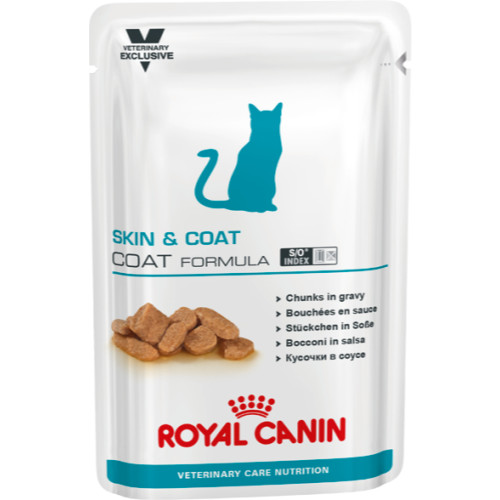 Royal Canin VCN Skin & Coat Wet Pouches Cat Food
