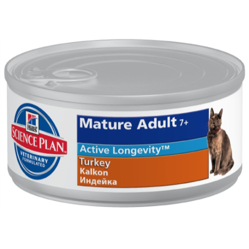 Hills Science Plan Feline Mature Adult 7+ Canned Turkey