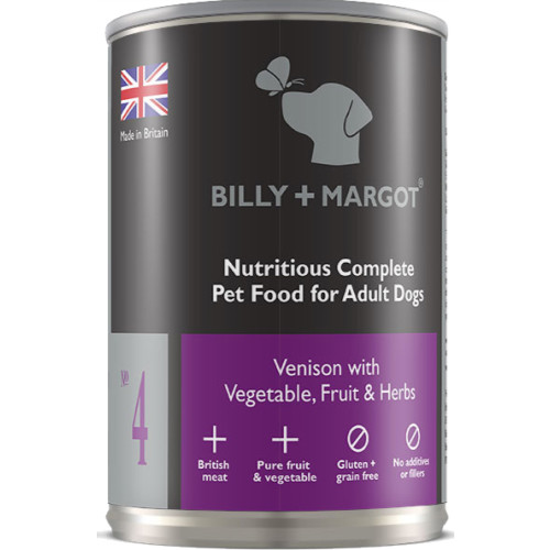 Billy & Margot Venison Complete Adult Dog Food