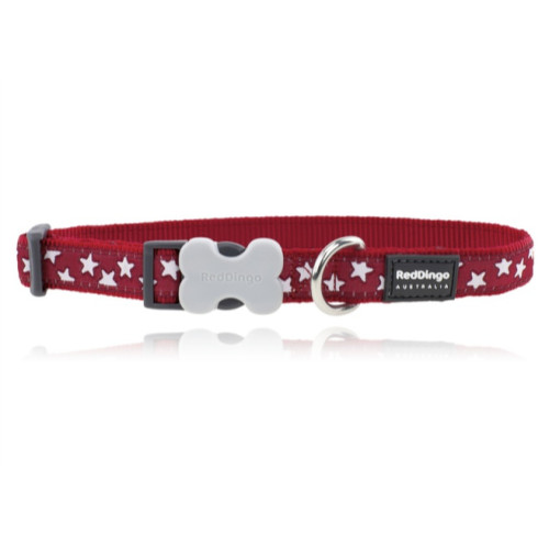 Red Dingo Dog Collar Stars