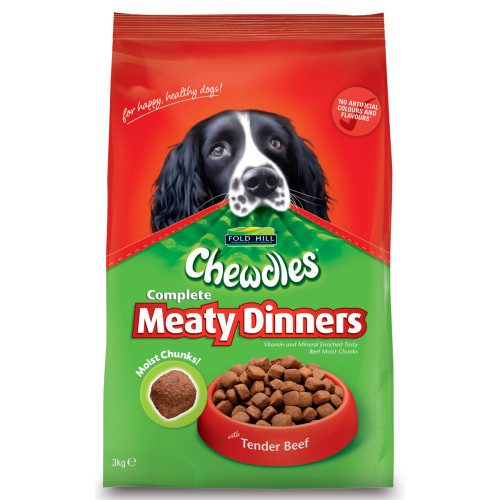 Chewdles Dog Meaty Dinners Beef