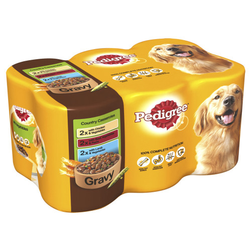 Pedigree Can Country Casseroles Gravy Adult Dog Food