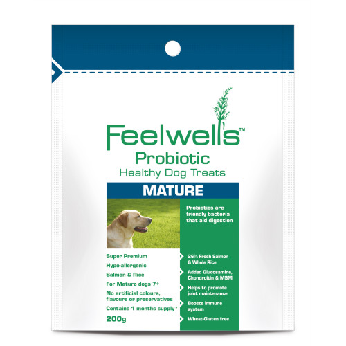 Feelwells Salmon & Rice Healthy Mature Dog Treat