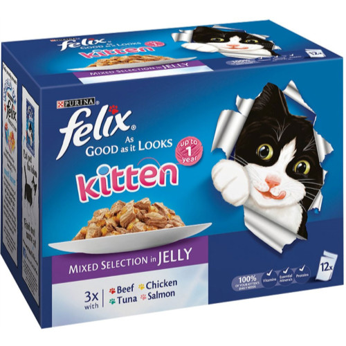 Felix As Good As It Looks Mixed Selection In Jelly Kitten Food