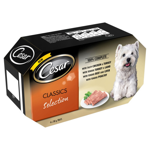 Cesar Tray Classics Selection Adult Dog Food