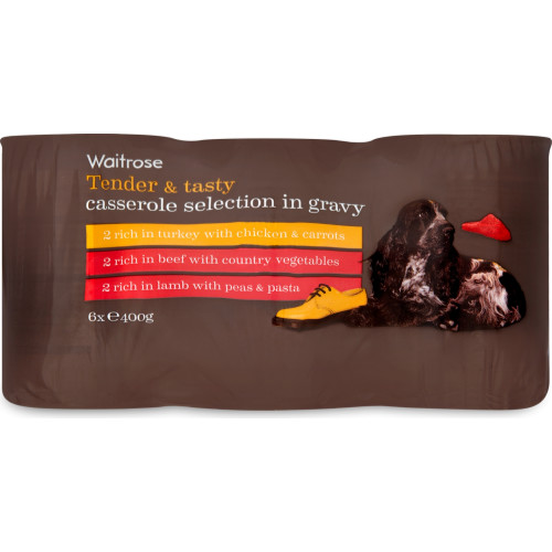 Waitrose Casserole Selection in Gravy Adult Dog Food