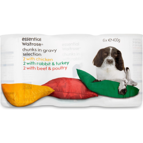 essential Waitrose Meat Selection in Gravy Adult Dog Food