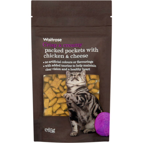 Waitrose Packed Pockets Chicken & Cheese Cat Treats