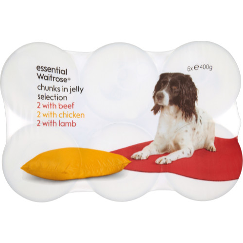 essential Waitrose Meat Selection in Jelly Adult Dog Food