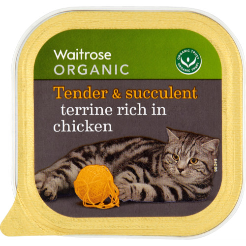 Waitrose Organic Terrine Rich in Chicken Cat Food