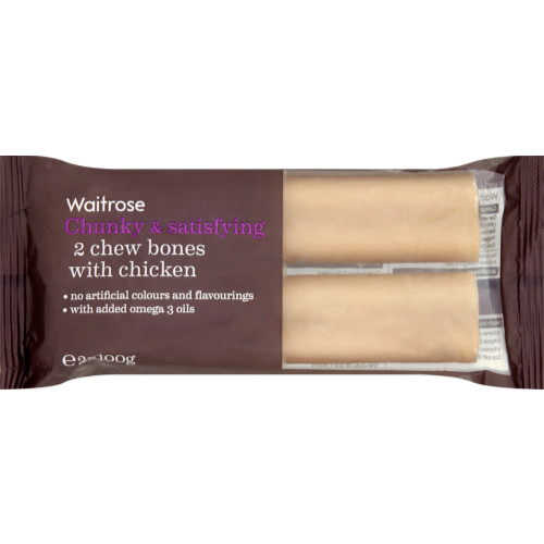 Waitrose Chew Bones with Chicken 2s Dog Treats