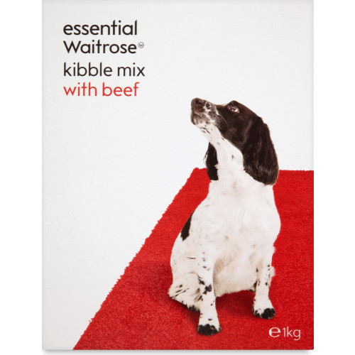 essential Waitrose Kibble Mix with Beef Adult Dog Food