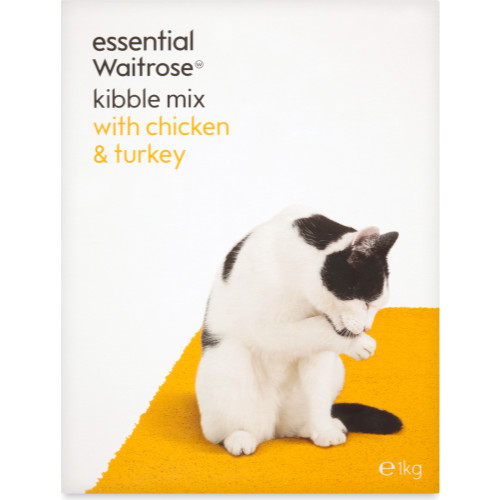 Essential Waitrose Kibble Mix Chicken & Turkey Cat Food