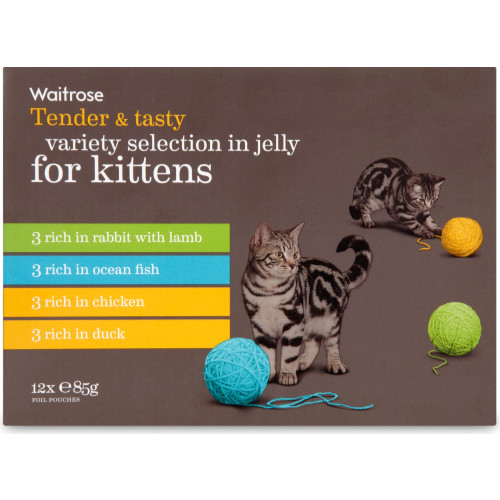 Waitrose Variety Selection in Jelly Kitten Food