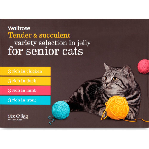 Waitrose Variety Selection in Jelly Senior Cat Food
