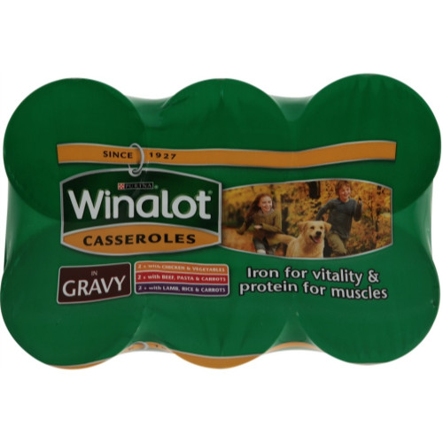 Winalot Casserole Selections In Gravy Tin Dog Food