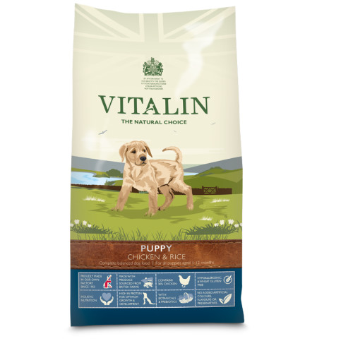 Vitalin Natural Chicken & Rice Puppy Food