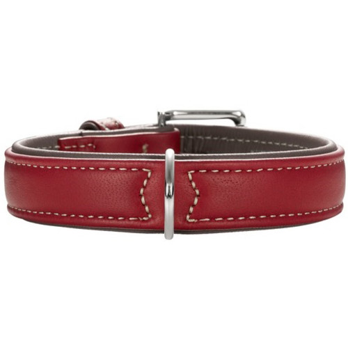 Hunter Flat & Soft Leather Elk Luxury Dog Collar