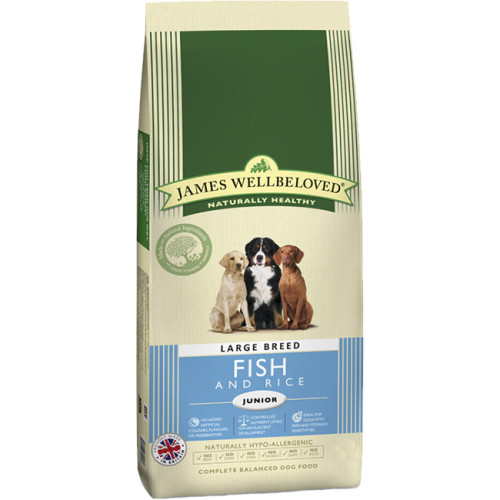 James Wellbeloved Fish & Rice Junior Large Breed Dog Food