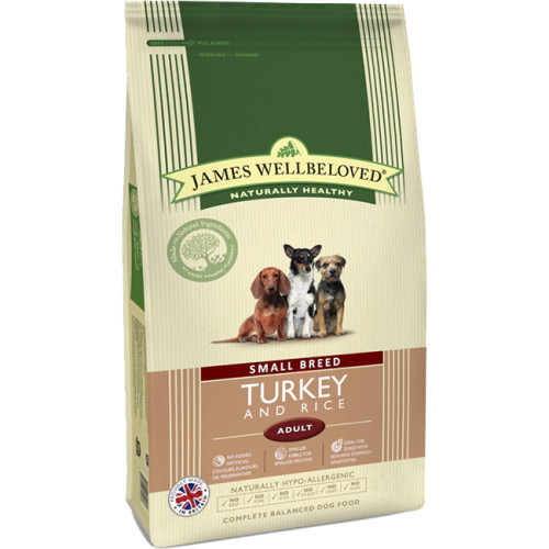James Wellbeloved Turkey & Rice Adult Small Breed Dog Food