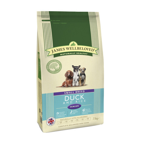 James Wellbeloved Duck & Rice Small Breed Senior Dog Food